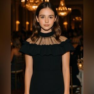 SHEIN little black dress size teen 14. Like new.